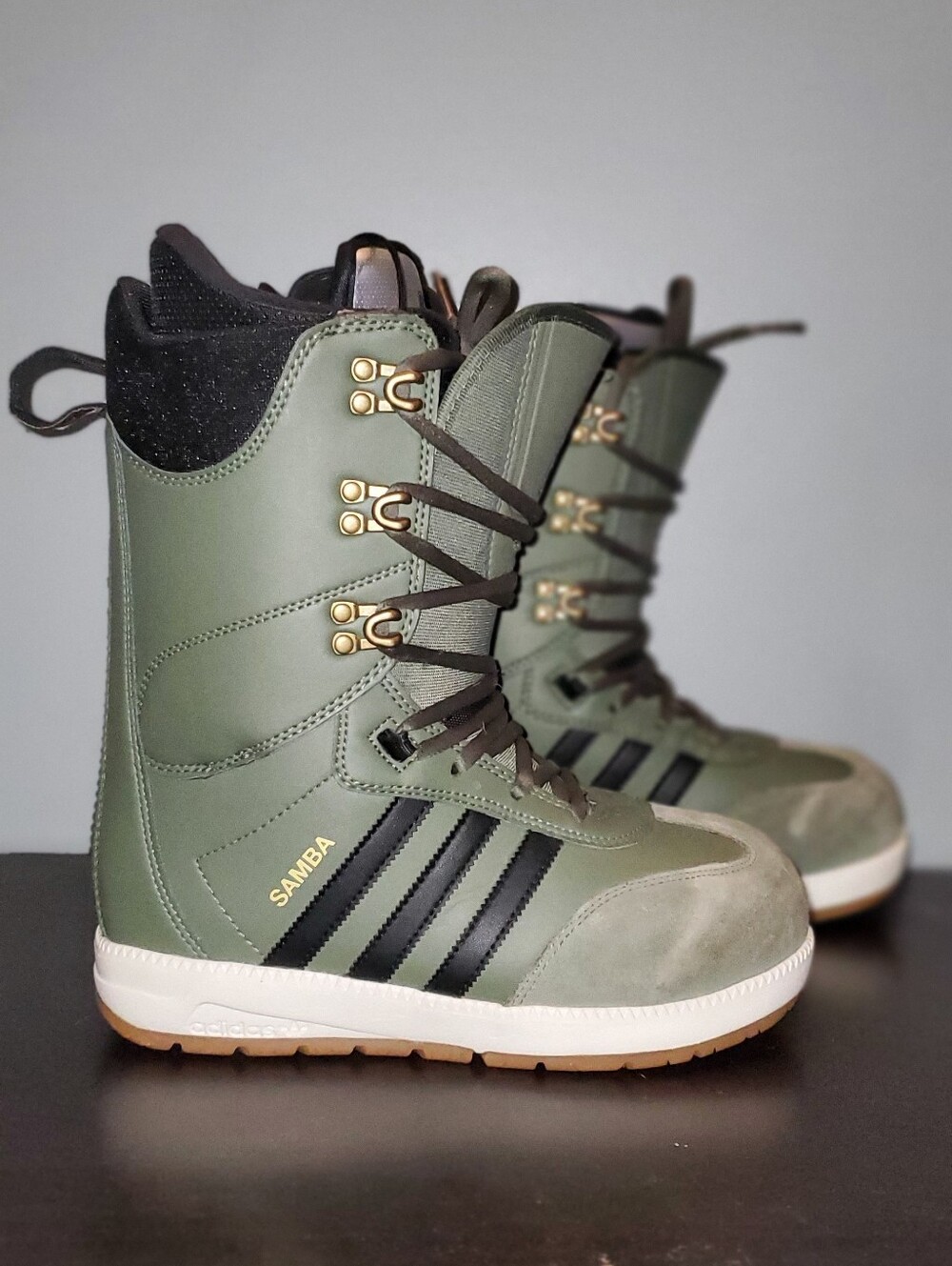 adidas ADV Samba Snowboard Boots - Olive Green/Black